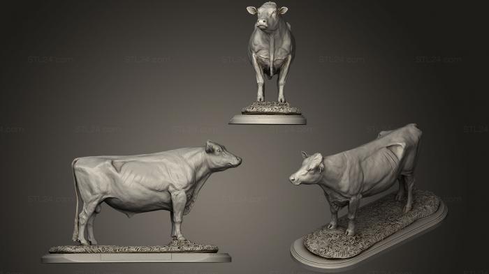 Animal figurines (Cow Model, STKJ_0843) 3D models for cnc